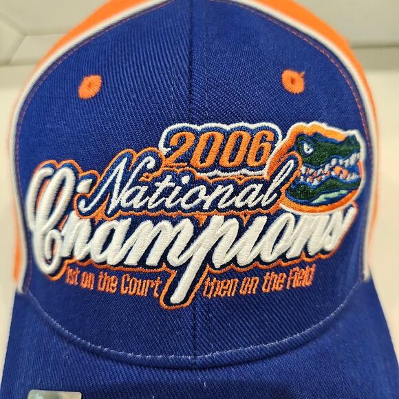 Vintage Florida Gators National Champions 2006 Strapback Hat Cap Orange NCAA - Picture 2 of 12